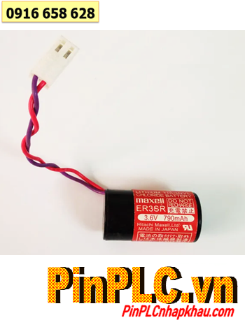 Maxell ER3SR, Pin nuôi nguồn PLC Maxell ER3SR 790mAh 3.6v Lithium Thionyl Chloride chính hãng